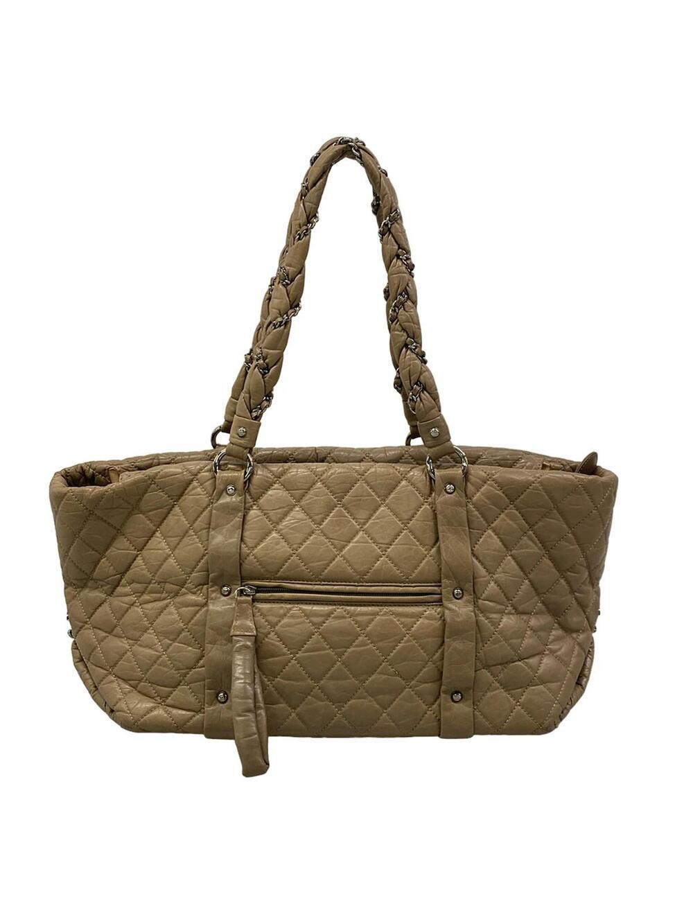 Chanel Matelasse Khaki Leather Shoulder #376908C22B